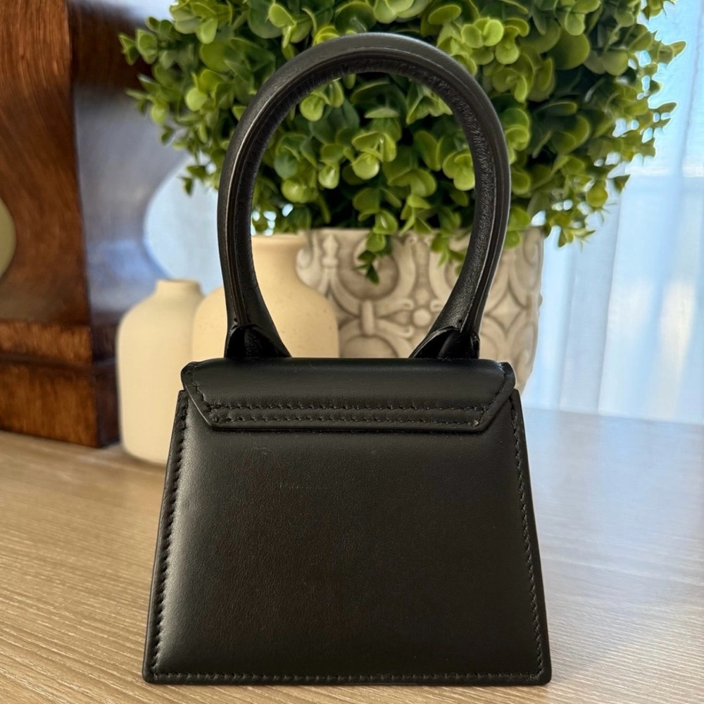 Le Chiquito Jacquemus Black Leather Bag - Picture 4 of 9